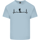Hiking ECG Walking Rambling Trekking Pulse Kids T-Shirt Childrens Light Blue