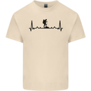Hiking ECG Walking Rambling Trekking Pulse Mens Cotton T-Shirt Tee Top Natural