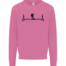 Hiking ECG Walking Rambling Trekking Pulse Mens Sweatshirt Jumper Azalea