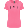Hiking ECG Walking Rambling Trekking Pulse Womens Wider Cut T-Shirt Azalea