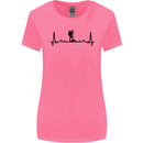 Hiking ECG Walking Rambling Trekking Pulse Womens Wider Cut T-Shirt Azalea