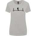 Hiking ECG Walking Rambling Trekking Pulse Womens Wider Cut T-Shirt Sports Grey