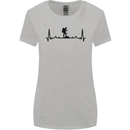 Hiking ECG Walking Rambling Trekking Pulse Womens Wider Cut T-Shirt Sports Grey