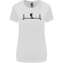Hiking ECG Walking Rambling Trekking Pulse Womens Wider Cut T-Shirt White