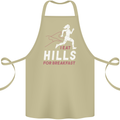 Hills Running Marathon Cross Country Runner Cotton Apron 100% Organic Khaki