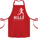 Hills Running Marathon Cross Country Runner Cotton Apron 100% Organic Red