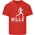 Hills Running Marathon Cross Country Runner Kids T-Shirt Childrens Red