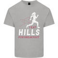 Hills Running Marathon Cross Country Runner Kids T-Shirt Childrens Sports Grey