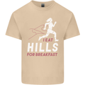 Hills Running Marathon Cross Country Runner Mens Cotton T-Shirt Tee Top Sand