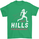 Hills Running Marathon Cross Country Runner Mens T-Shirt 100% Cotton Irish Green