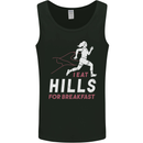 Hills Running Marathon Cross Country Runner Mens Vest Tank Top Black