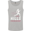 Hills Running Marathon Cross Country Runner Mens Vest Tank Top Sports Grey
