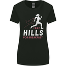 Hills Running Marathon Cross Country Runner Womens Wider Cut T-Shirt Black