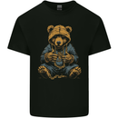 Hip-Hop Teddy Bear Gangsta Rap Gangster Kids T-Shirt Childrens Black