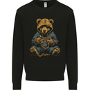 Hip-Hop Teddy Bear Gangsta Rap Gangster Mens Sweatshirt Jumper Black