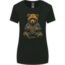 Hip-Hop Teddy Bear Gangsta Rap Gangster Womens Wider Cut T-Shirt Black