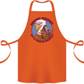 Hippidy Hoppidy Get Off My Property Gun Rights Cotton Apron 100% Organic Orange