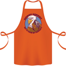 Hippidy Hoppidy Get Off My Property Gun Rights Cotton Apron 100% Organic Orange