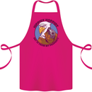 Hippidy Hoppidy Get Off My Property Gun Rights Cotton Apron 100% Organic Pink