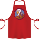 Hippidy Hoppidy Get Off My Property Gun Rights Cotton Apron 100% Organic Red