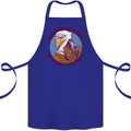 Hippidy Hoppidy Get Off My Property Gun Rights Cotton Apron 100% Organic Royal Blue