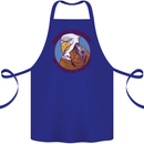 Hippidy Hoppidy Get Off My Property Gun Rights Cotton Apron 100% Organic Royal Blue