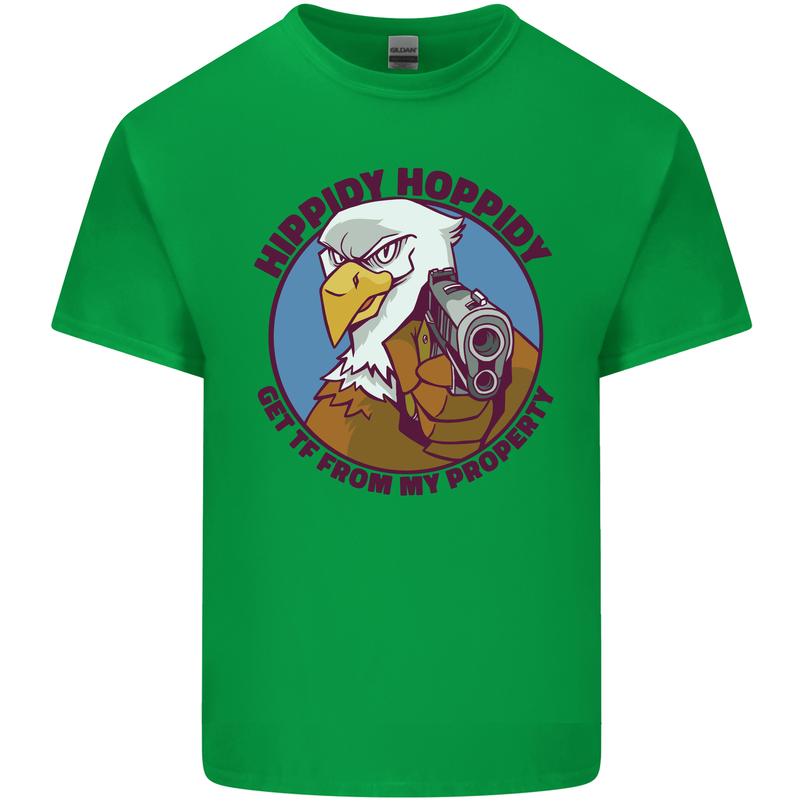Hippidy Hoppidy Get Off My Property Gun Rights Kids T-Shirt Childrens Irish Green
