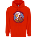 Hippidy Hoppidy Get Off My Property Gun Rights Mens 80% Cotton Hoodie Bright Red