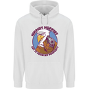 Hippidy Hoppidy Get Off My Property Gun Rights Mens 80% Cotton Hoodie White