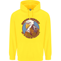 Hippidy Hoppidy Get Off My Property Gun Rights Mens 80% Cotton Hoodie Yellow
