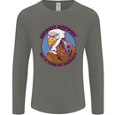 Hippidy Hoppidy Get Off My Property Gun Rights Mens Long Sleeve T-Shirt Charcoal