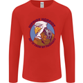 Hippidy Hoppidy Get Off My Property Gun Rights Mens Long Sleeve T-Shirt Red
