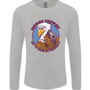 Hippidy Hoppidy Get Off My Property Gun Rights Mens Long Sleeve T-Shirt Sports Grey