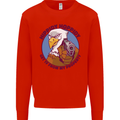 Hippidy Hoppidy Get Off My Property Gun Rights Mens Sweatshirt Jumper Bright Red
