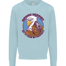 Hippidy Hoppidy Get Off My Property Gun Rights Mens Sweatshirt Jumper Light Blue