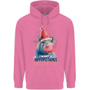 Hippopotamus For Christmas Hippo Xmas Mens 80% Cotton Hoodie Azelea