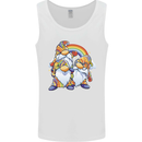 Hippy Gnomes Or LGBT Mens Vest Tank Top White