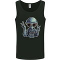 Hippy Peace Alien Mens Vest Tank Top Black