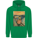 Hipster Scream Painting Childrens Kids Hoodie Irish Green