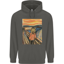 Hipster Scream Painting Childrens Kids Hoodie Storm Grey