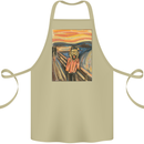 Hipster Scream Painting Cotton Apron 100% Organic Khaki