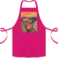 Hipster Scream Painting Cotton Apron 100% Organic Pink