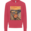 Hipster Scream Painting Kids Sweatshirt Jumper Heliconia