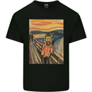 Hipster Scream Painting Kids T-Shirt Childrens Black