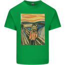 Hipster Scream Painting Kids T-Shirt Childrens Irish Green