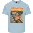Hipster Scream Painting Kids T-Shirt Childrens Light Blue