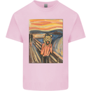 Hipster Scream Painting Kids T-Shirt Childrens Light Pink