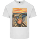 Hipster Scream Painting Kids T-Shirt Childrens White