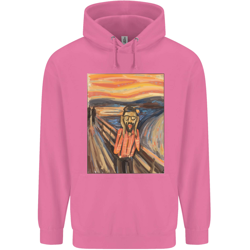 Hipster Scream Painting Mens 80% Cotton Hoodie Azelea