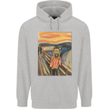 Hipster Scream Painting Mens 80% Cotton Hoodie Sports Grey